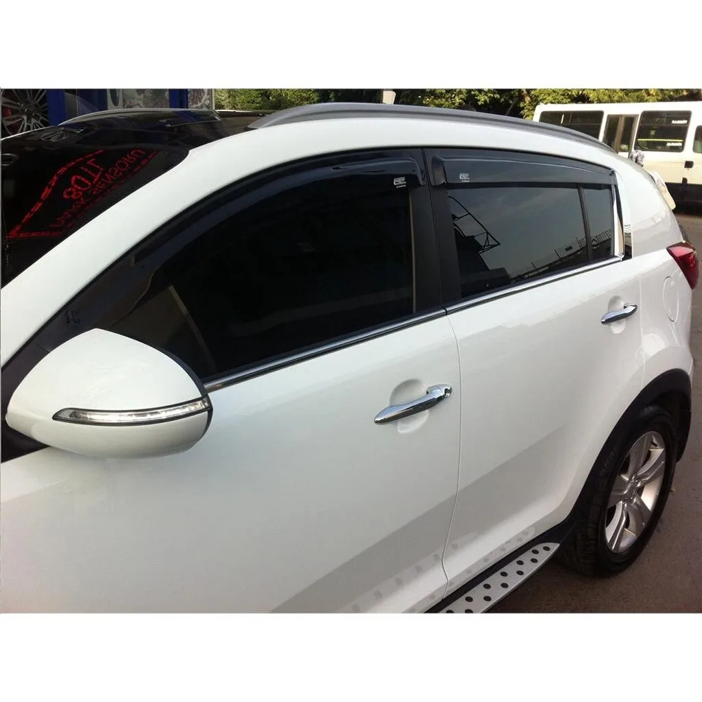 For KIA Sportage 2010- 2017 Wind Deflector Rain Guard Sunshade Curtains Car Windshield - Body Kit Spoiler Diffuser Mirror Cover