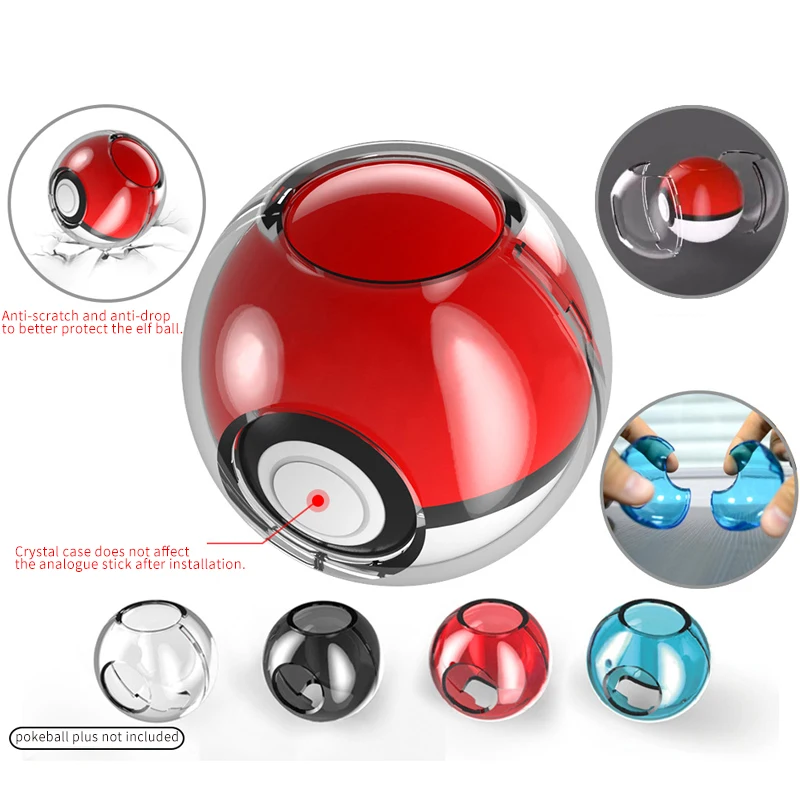 For  Switch Genie Ball Crystal Case PC Clear Crystal Protective Case Hard Case