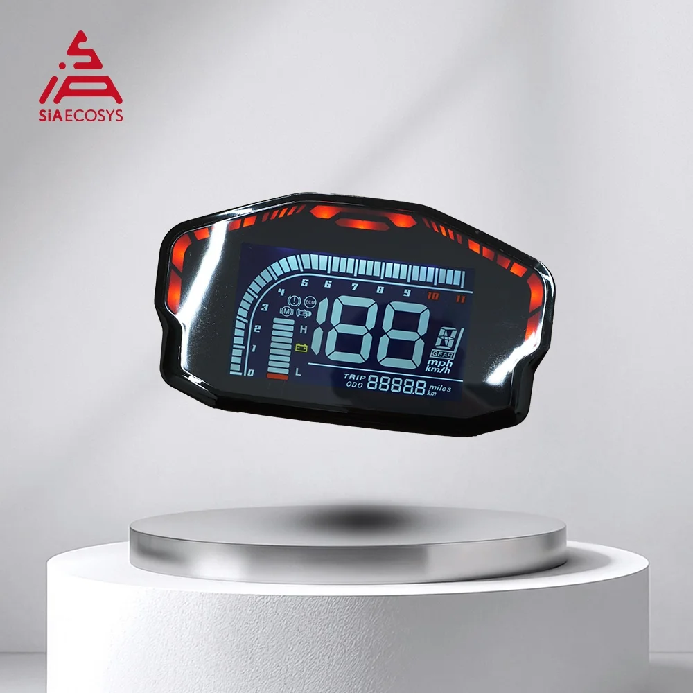 Magazzino statunitense Migliore vendita Display LCD regolabile DKD Plug & Play Comunicazione CAN-BUS/LIN opzionale per scooter elettrico moto
