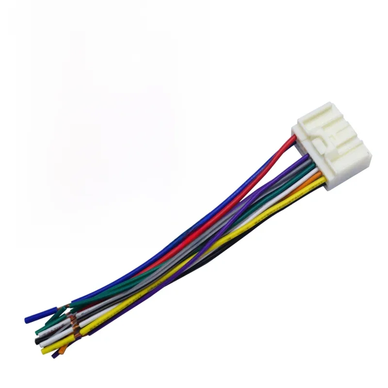 LEEWA Radio samochodowe Audio CD Adapter wiązki przewodów zasilających do Mitsubishi Lancer/Outlander/Mirage Toyota Crown/ Land Cruiser/Prado — zdjęcie 2