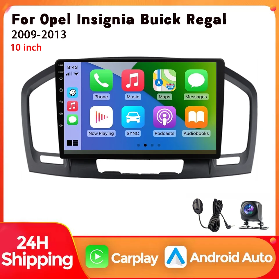 Nowy samochodowy odtwarzacz multimedialny z systemem Android, przeznaczony do modeli Buick Regal i Opel Insignia (roczniki 2009–2013), z obsługą Carplay, 4G, Wi-Fi, GPS, RDS, DSP, automatycznym