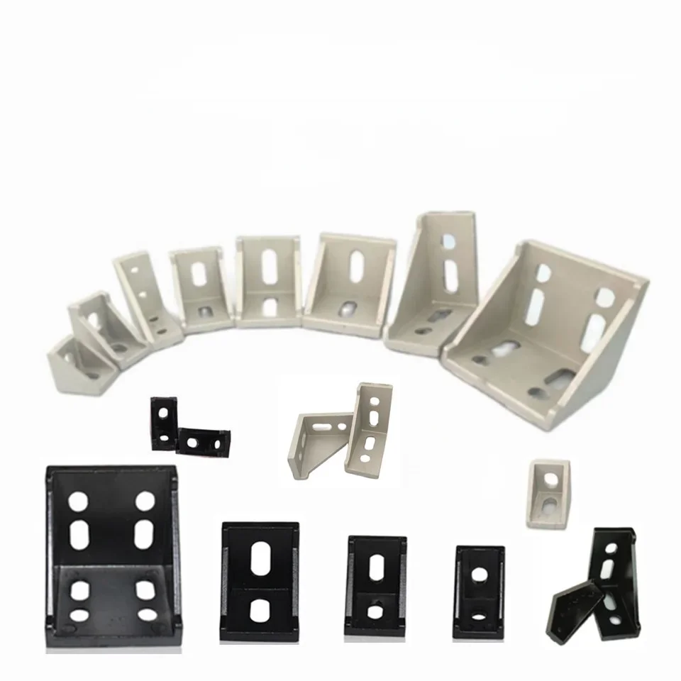Connecteur de profil en aluminium, routeur CNC, support d'angle en aluminium 2020 2028 3030 3060 4040 4080 6060 20/30/40/45/60, 2040 3060 6060
