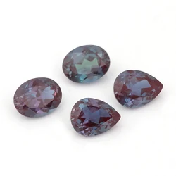 1-8ct Oval Cut Lab Grown Alexandrited Loose Stone Synthesis Alexandrited Gemstone for Diy Jewelry Making Ring Earrings