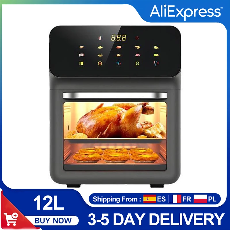 Hot Air Fryer 12L, Oil-Free Airfryer 1350w,Oil-Free Automatic House