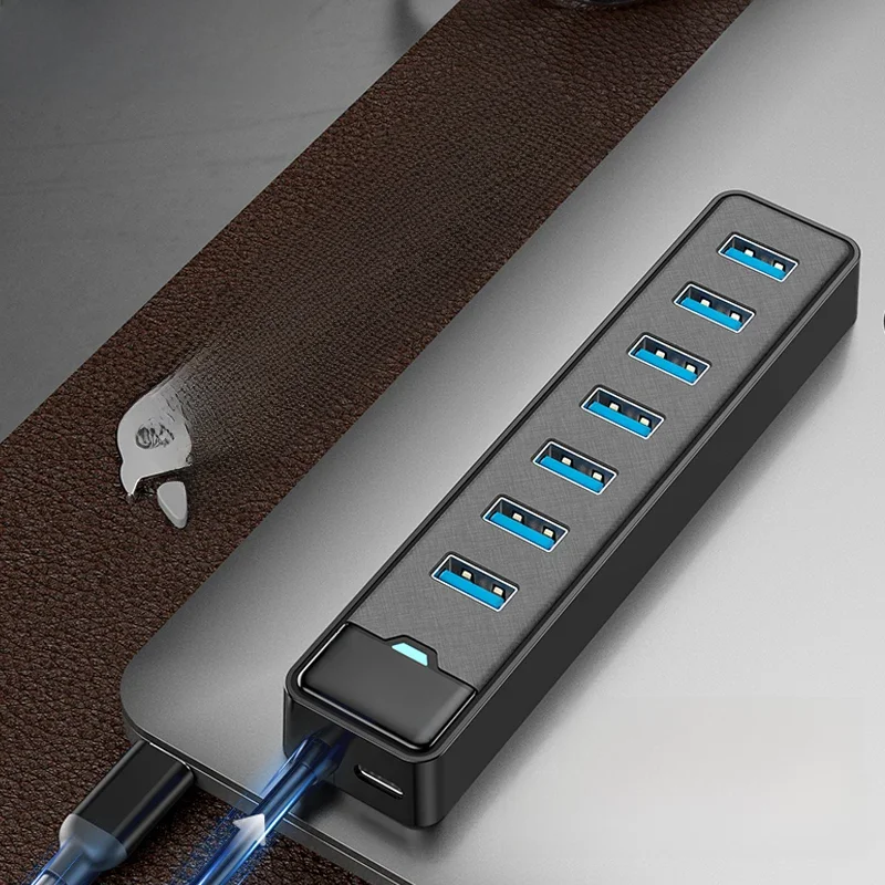 Rozdzielacz USB do USB z wieloma portami USB 3.0 typu C Port zasilania 5Gbps szybka stacja dokująca do laptopa Macbook akcesoria (C3-1M) — Zdjęcie 2 z 2