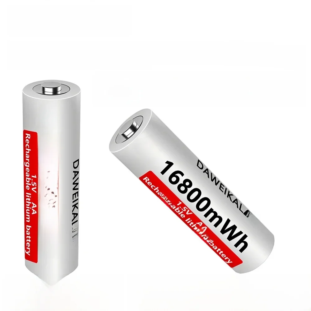 AA-batterij 1,5 V Li-ion AA oplaadbare batterijen Hoge capaciteit 16800 mWh voor afstandsbediening Speelgoedbatterij Licht Snel opladen - afbeelding 2