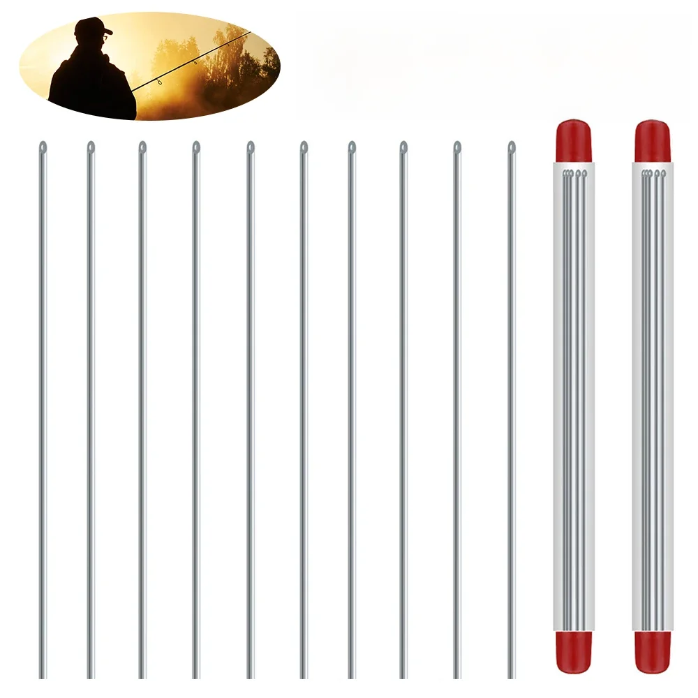 Ver de terre creux portable en acier inoxydable, outil de forage de poisson, 5 à 20 pièces