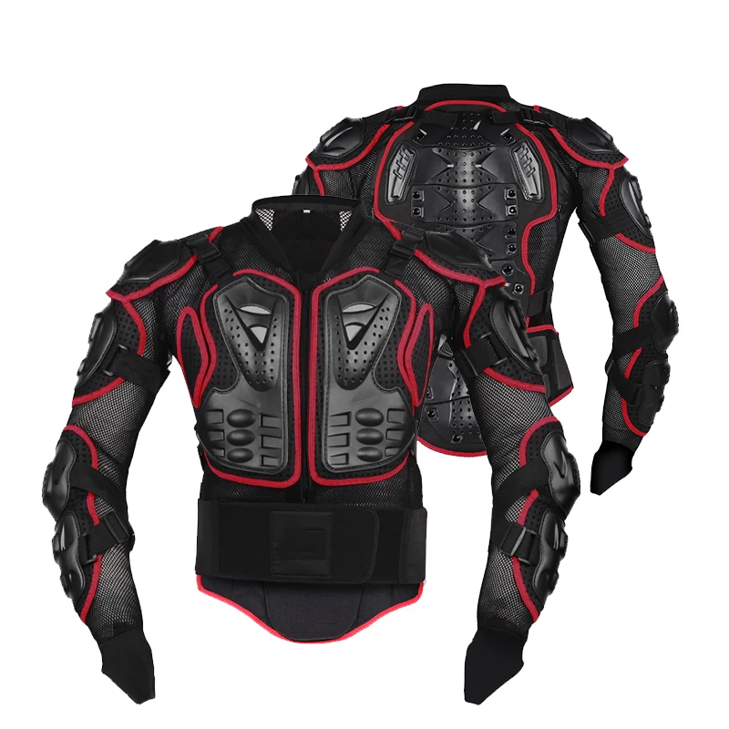 1 Set Motorcycle Jacket Racing Armor Full Body Cushioning Chest Protector Motocross Cycling Riding Armor Pants Sports Safety