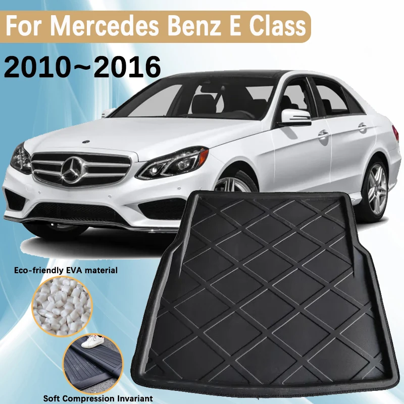 

Car Trunk Mats EVA Material for Mercedes Benz E Class Accessories W212 2010~2016 Rear Cargo Trunk Waterproof Carpet Storage Pad