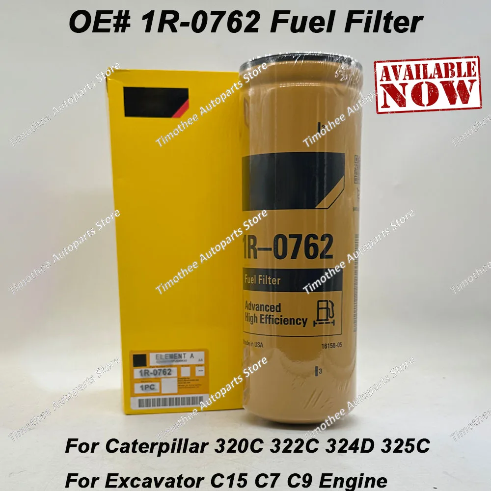 

OE #1R0762 1R-0762 усовершенствованный высокоэффективный топливный фильтр для C-aterpillar C-AT 320C 322C 324D 325C Excavator C15 C7 C9 Engine