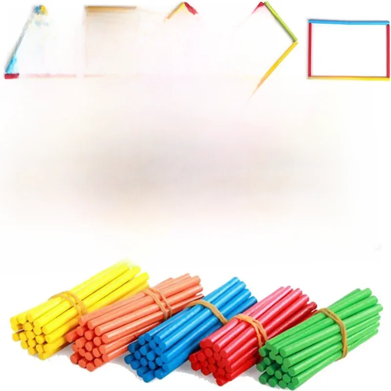 Bâtons de Comptage Montessori en Bois pour Enfants, Fournitures de Salle d'Irritation Mathématique, Fuchsia, Cadeaux d'ApprentiCumbria de la Maternelle, 200 Pièces