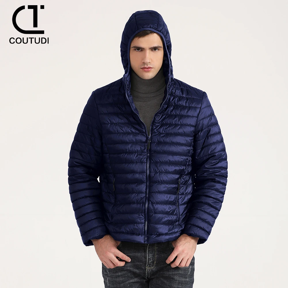 Coutudi-Doudoune légère pour homme, parka chaude, manteau coupe-vent, vêtements d\'extérieur décontractés, mode automne et hiver, 2024