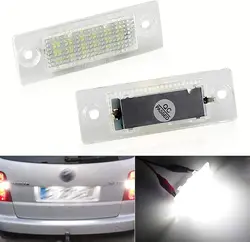 12V Car License Plate Lights Rear Lamp LED Canbus Error Free Automotive Accessories For VW Passat Touran Golf Jetta MK5 T5 SKODA