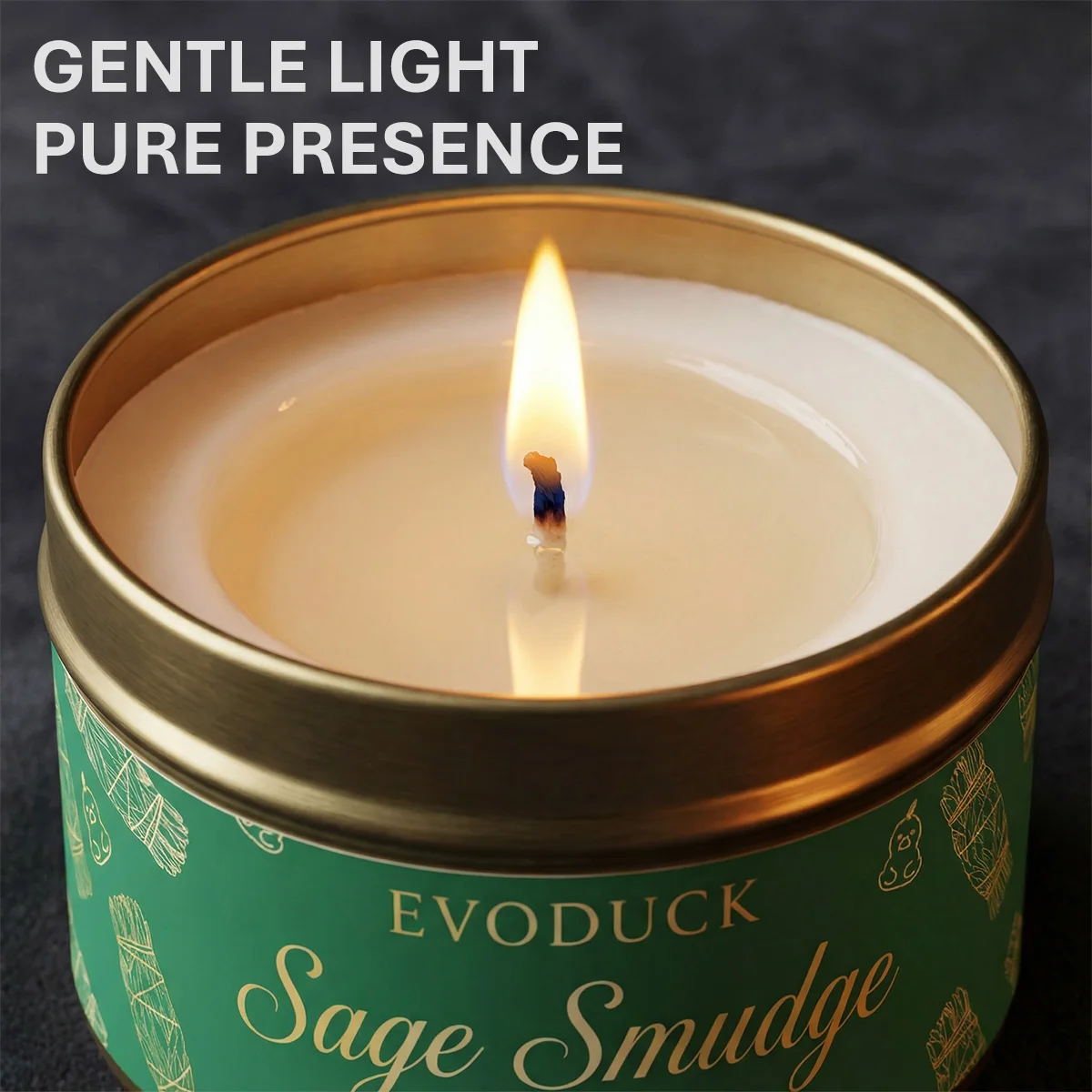 Sage Smudge Scented Candle Premium Sage Smudge Purify Elevate Energy Cleansing Candle for Meditation Winter Gifts Gift For Woman