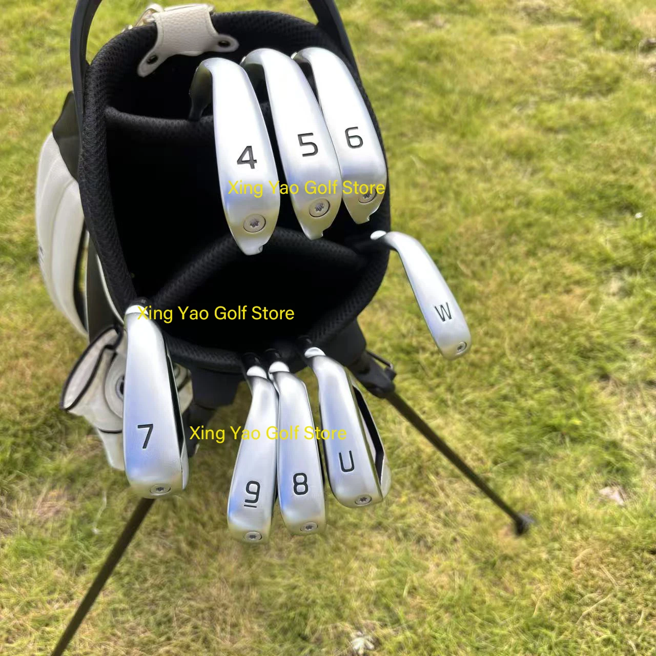 

2025New Men's Golf Clubs silver 440 Golf Irons 8pcs 4-9UW R/S/SR Flex Steel/Graphite Shaft