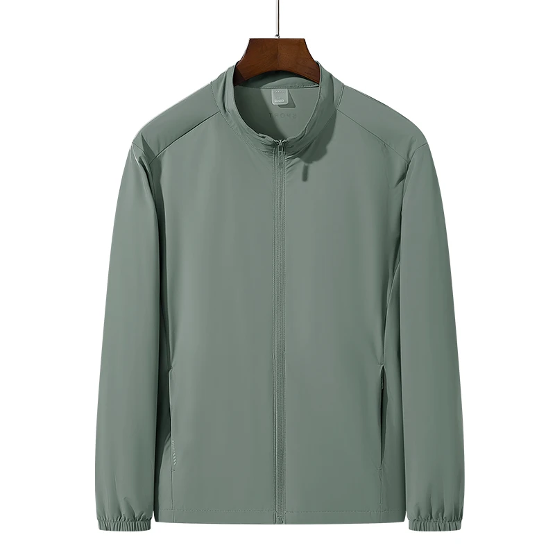 

UPF 50+ UV Men Sun Protection Skin Coats Stand Collar Elasticity Breathable skin-friendly Jacket Windbreaker Adult