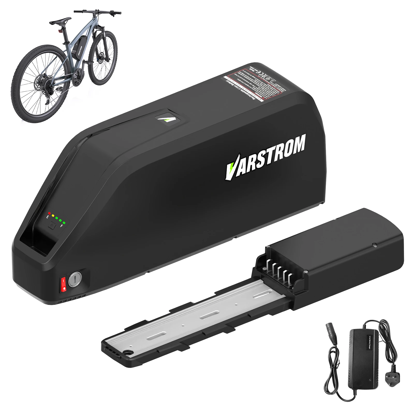 E-Bike-Akkus 48V 30Ah/25Ah 52V25Ah Akku 1300Wh für Elektrofahrrad 48V 52V VAE-Ladegerät | Lithium-Batterie-Diagonalrohr für BAFANG M-Serie / HR-Serie & Tongsheng Motor BBS BBSHD TSDZ16 TSDZ8 M315 M625