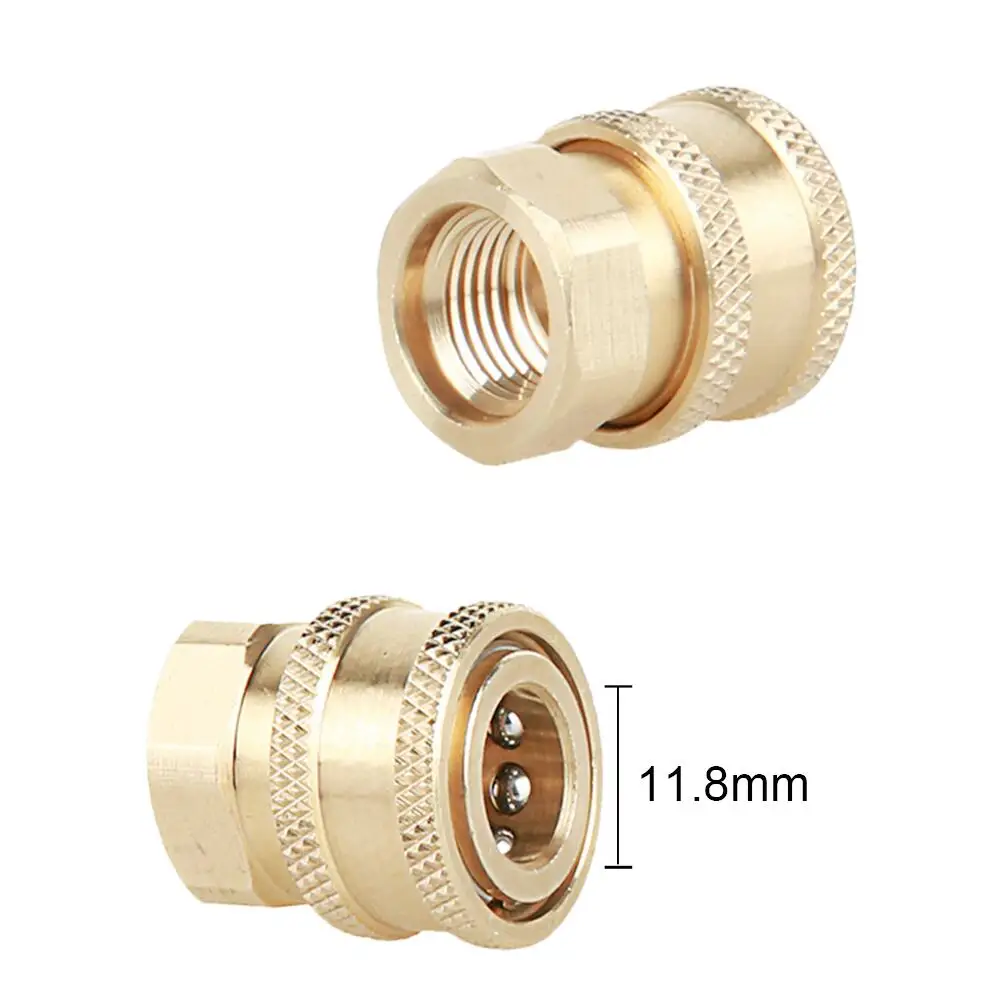 High Pressure Washer Connector 1/4 Inch Quick Connect & Disconnect Socket With M14 G/14 Thread Male & Female Adaptor