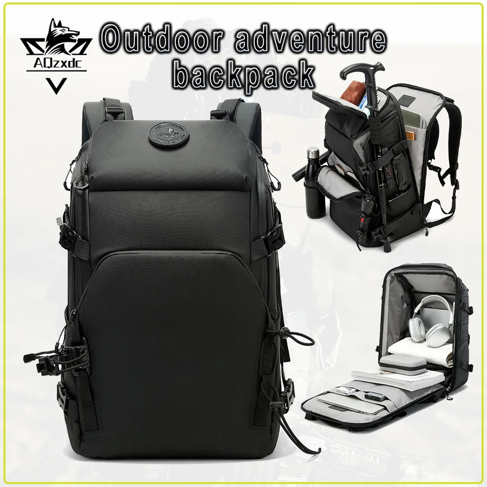 

Outdoor Adventure Backpack Large Capacity Multifunctional Travel Wear-resistant Packet Bag for Hiking Cycling Mountaineering