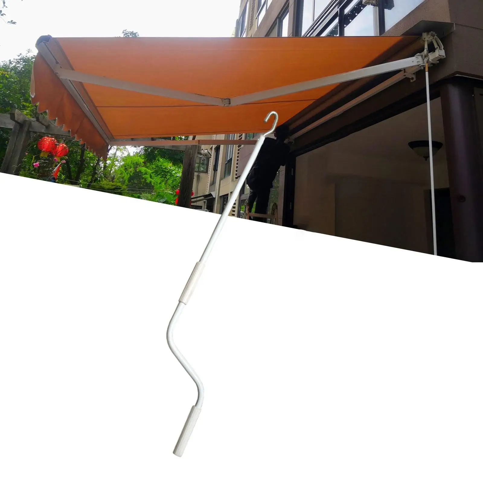 

Тент для автофургона, кривошипная ручка, эргономичная замена, стабильный металлический тент, кривошипная шестерня для наружного двора, квартиры, навес от дождя, крыша