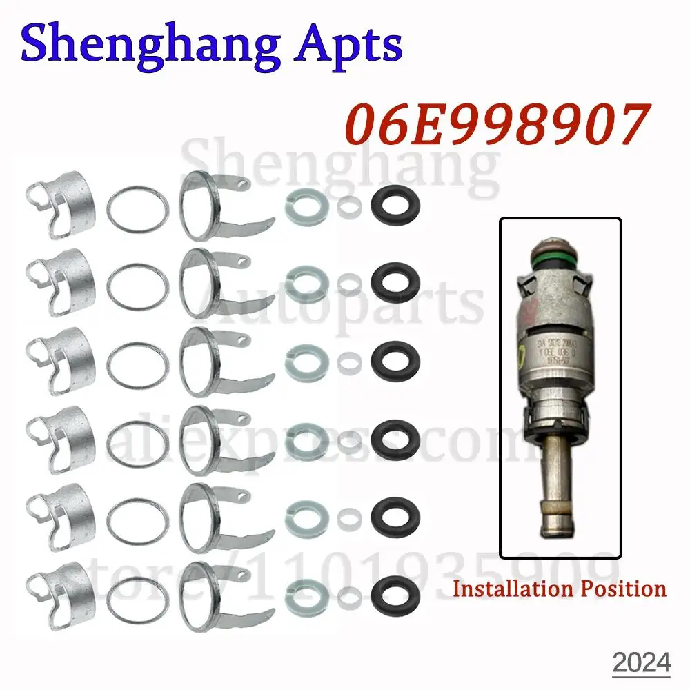 Fuel Injector Repair Seal Kit For Audi A4 S4 A5 S5 A6 S6 A7 A8 S8 Sportback Q5 2.8 3.2 V6 06E998907,06E 998 907 G,06E 998 907