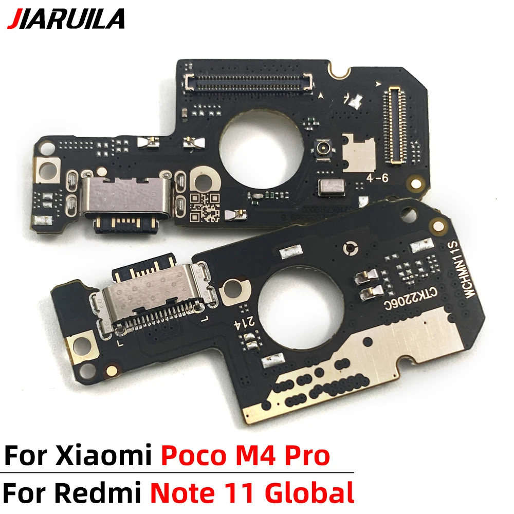 20 Pcs USB Charging Port Connector Dock Charging Ribbon Flex Cable For Redmi Note 11S 11 Global / For Xiaomi Poco M4 Pro 4G