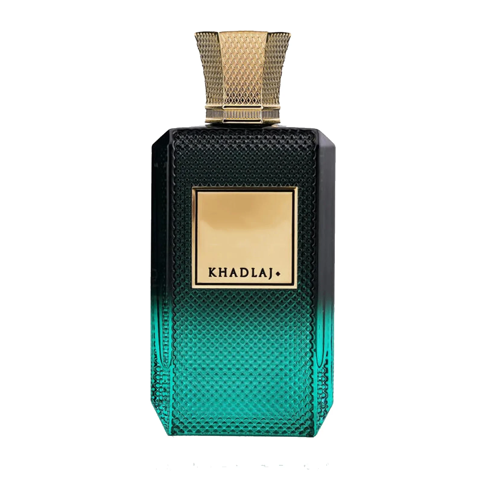 Zdjęcie 8: Długotrwały, morski, drzewny unisexowy Extrait De Parfum z butelką o turkusowym gradientu.