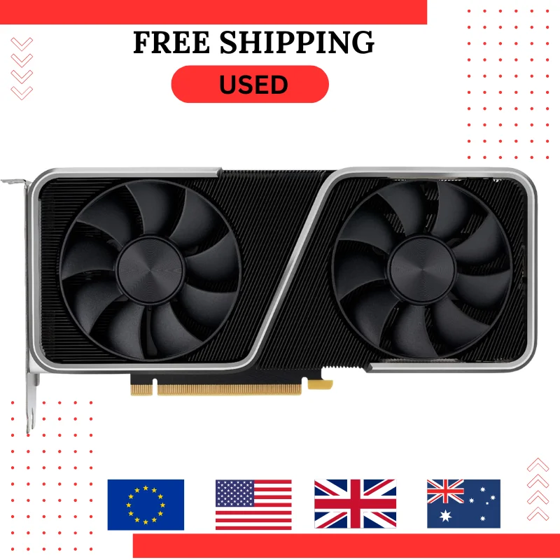 USED NVIDIA GeForce RTX 3060 Ti Founders Edition 8GB GDDR6 Graphics Card
