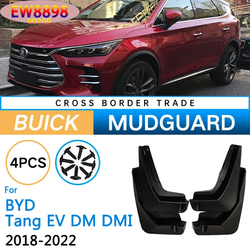 

For BYD Tang EV DM DMI 2018~2022 2019 2020 Car Mudguards Front Rear Wheels Mudflaps Splash Guards Mud Flaps Fender Accessories