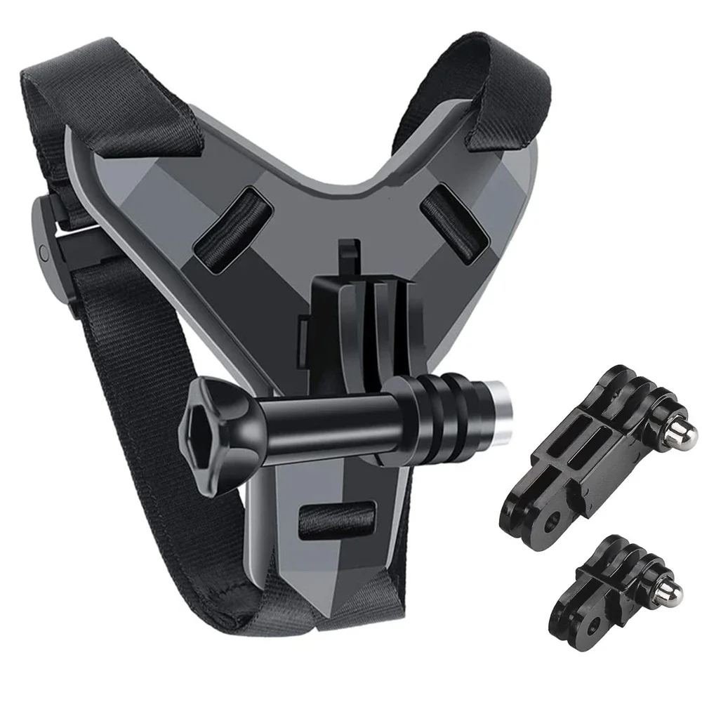 Support de sangle de casque pour Gopro Fore12, 11, 10, 9, 8, 7, 6, 5, 4, 3, moto, Yi Action Sports, support de caméra, support intégral, accessoires