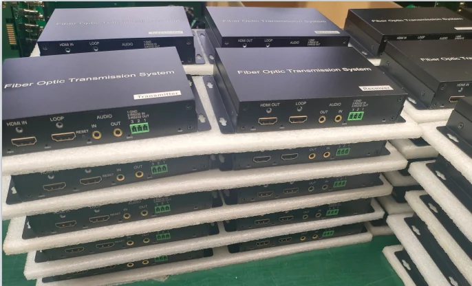 1チャンネル双方向3.5オーディオ、LCファイバーHD MI 2.0光ファイバーコンバーター10KM 4k60HZビデオ（ループ付き）光ファイバー送信機