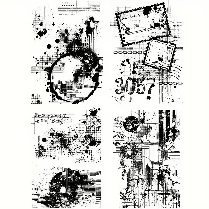 Tło przezroczysta pieczęć do scrapbookingu DIY/album fotograficzny dekoracyjny a5031 — zdjęcie 2
