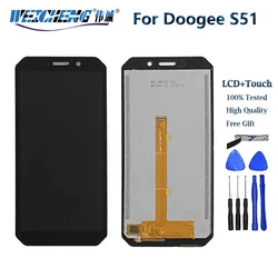 Original New For DOOGEE S51 LCD Display Screen + Touch Panel Digitizer Assembly For DOOGEE S61 Pro LCD Display Repair Parts