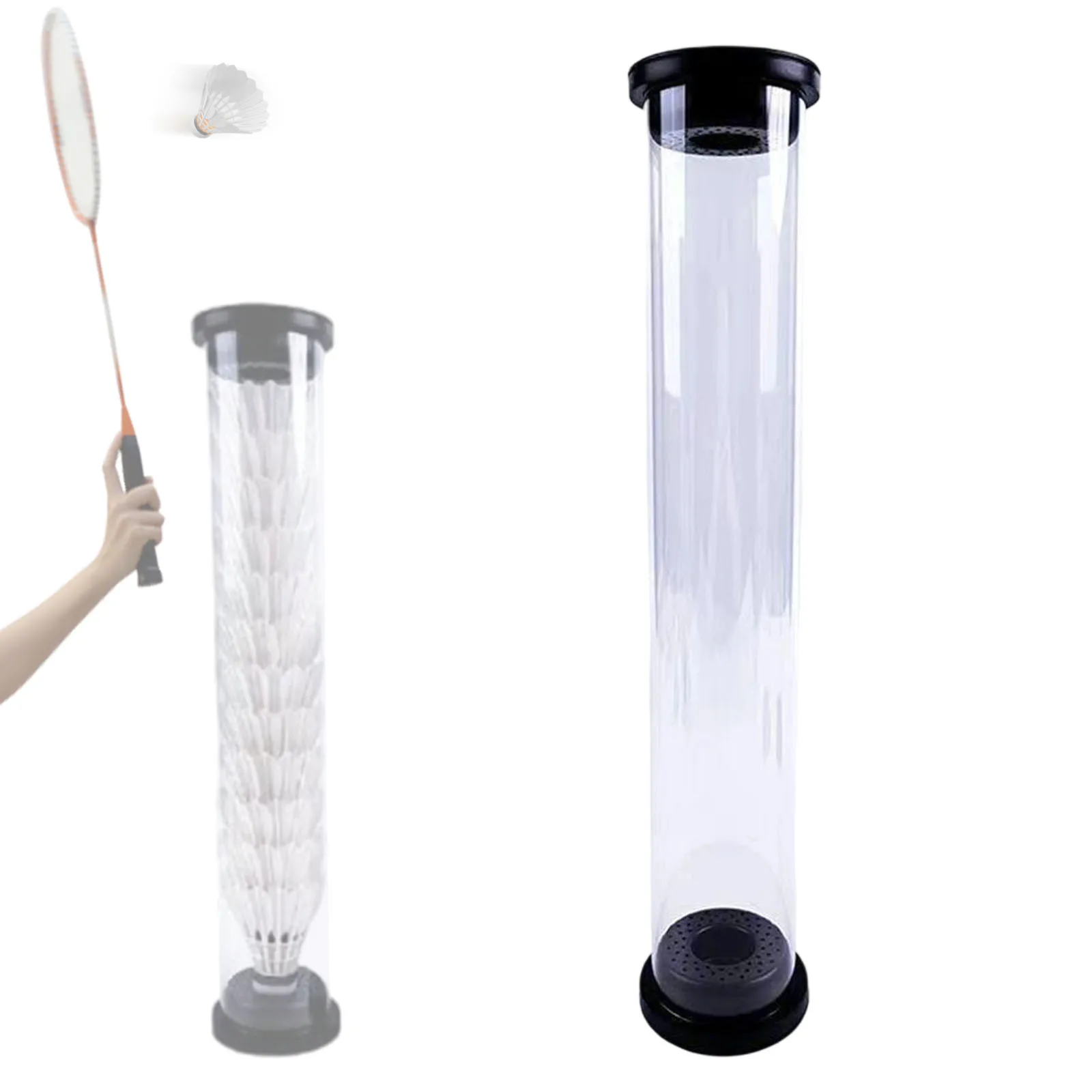 حاوية تخزين كروية خفيفة الوزن محمولة لتخزين كرة الريشة، حامل كرة مقاوم للماء للمراكز الرياضية وصالة الألعاب الرياضية