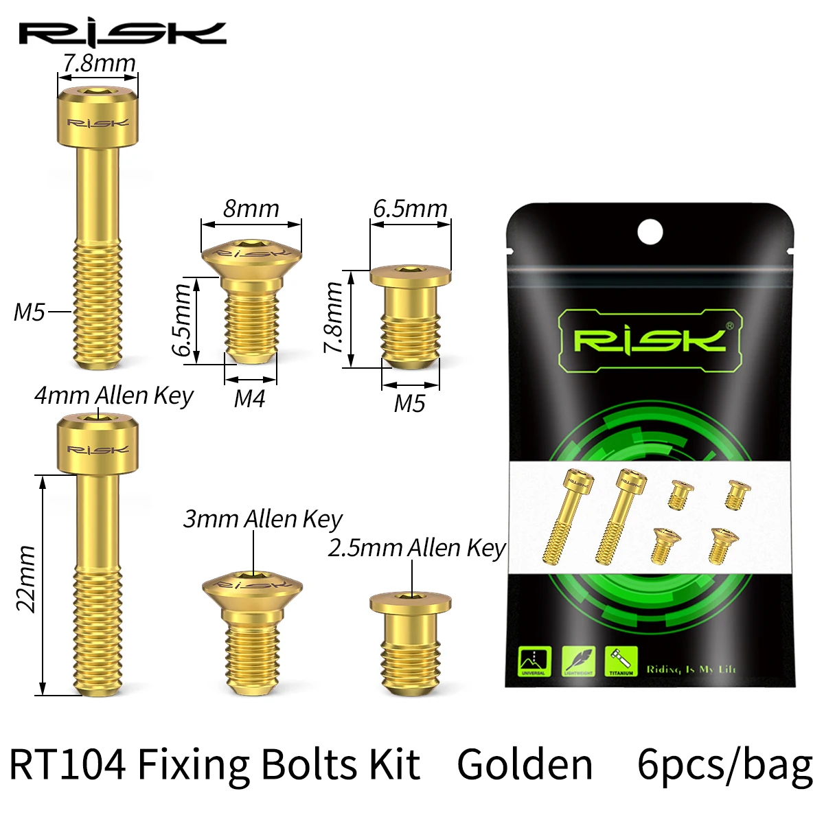 RISK RT104 Bike Thumb Shifter Derailleur Lever Fixed Screw Set Unit For GX/Eagle/X9/X01/X01Eagle/XX1 Road Mountain Screws