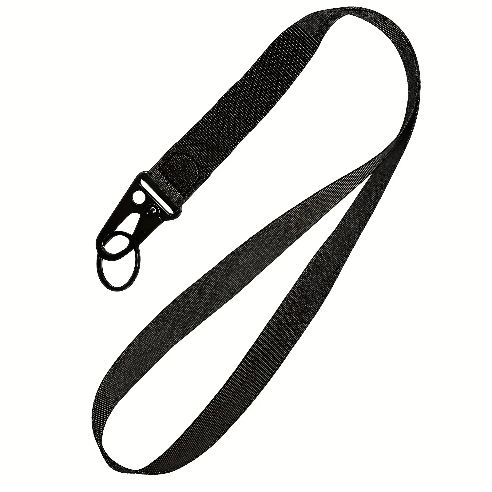 Lanière de cou noire, sangle en bec d'aigle, porte-clés pour enseignant, porte-carte d'identité, clés, sangle de téléphone portable, cadeau