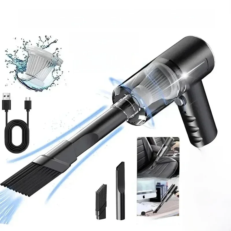 Aspirateur de voiture sans fil portable, haute puissance, aspirateur injuste, utilisation pour les touristes, la maison et la voiture, 120W