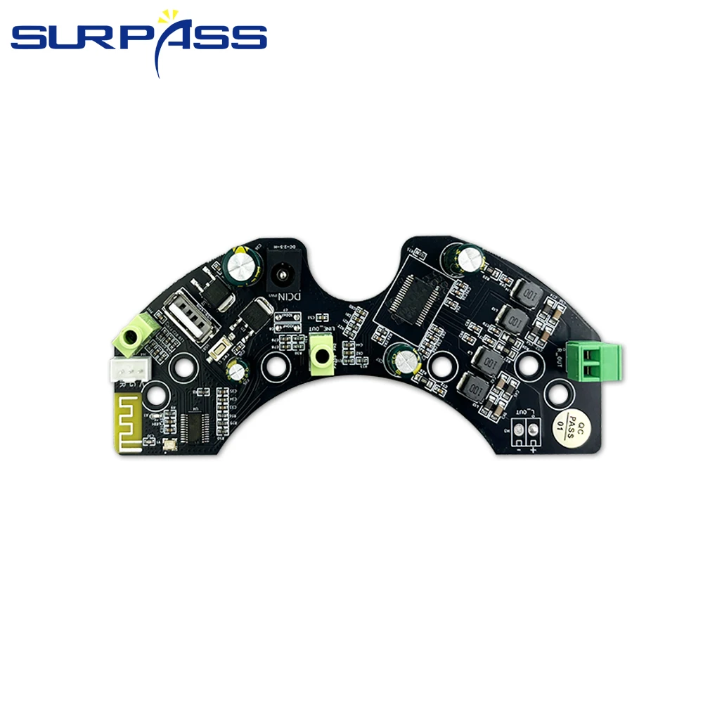 Amplificatore audio da 30 W Scheda digitale Compatibile con Bluetooth 5.1 Altoparlante da soffitto Amplificatore stereo Modulo altoparlante da 8 Ohm fai da te con USB Aux