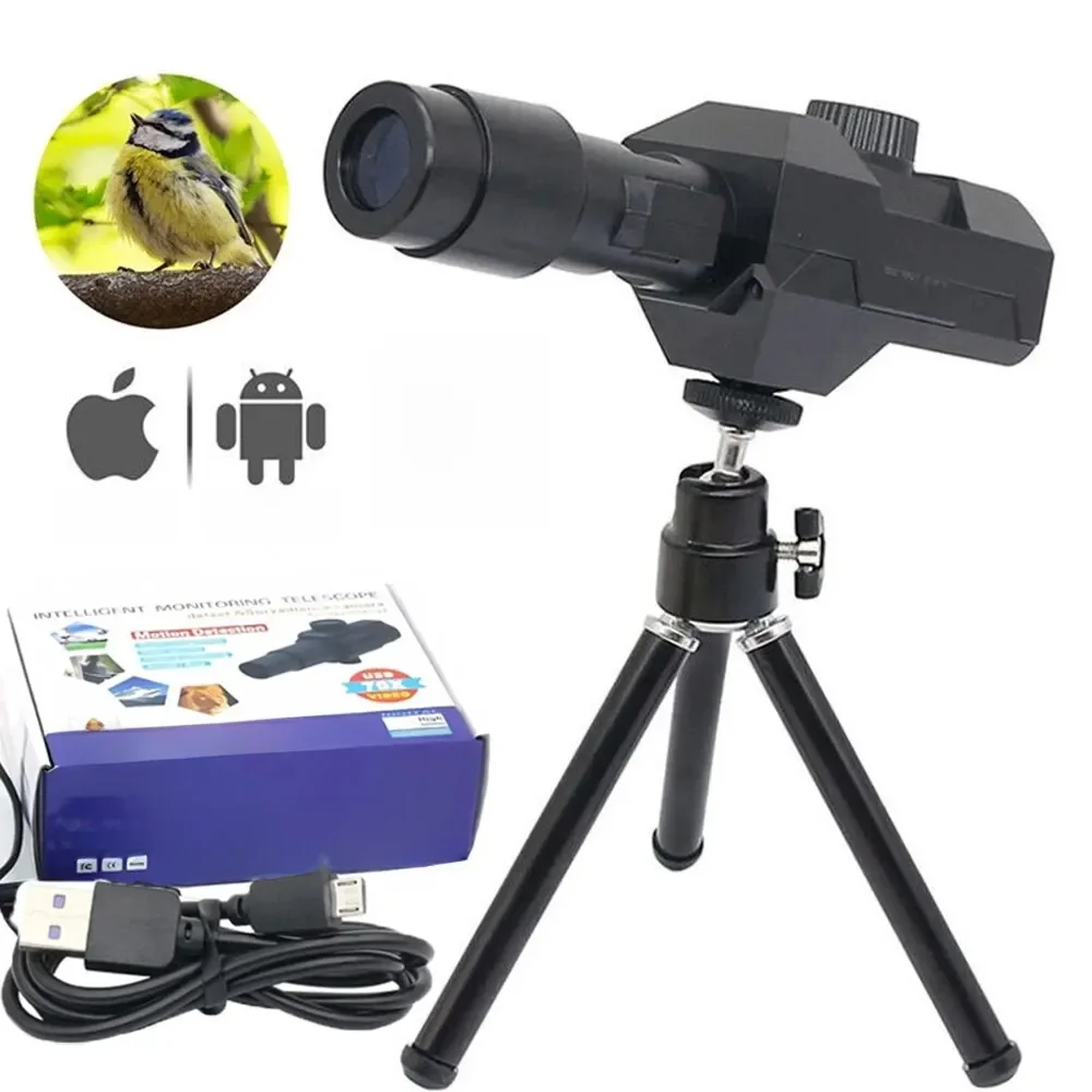 Wifi Digitale Telescoop, 70x Zoom 1920X1080 Monoculaire Camera Monitor Met Statief Mobiele Telefoon App Ondersteuning Android Ios Systeem - afbeelding 2