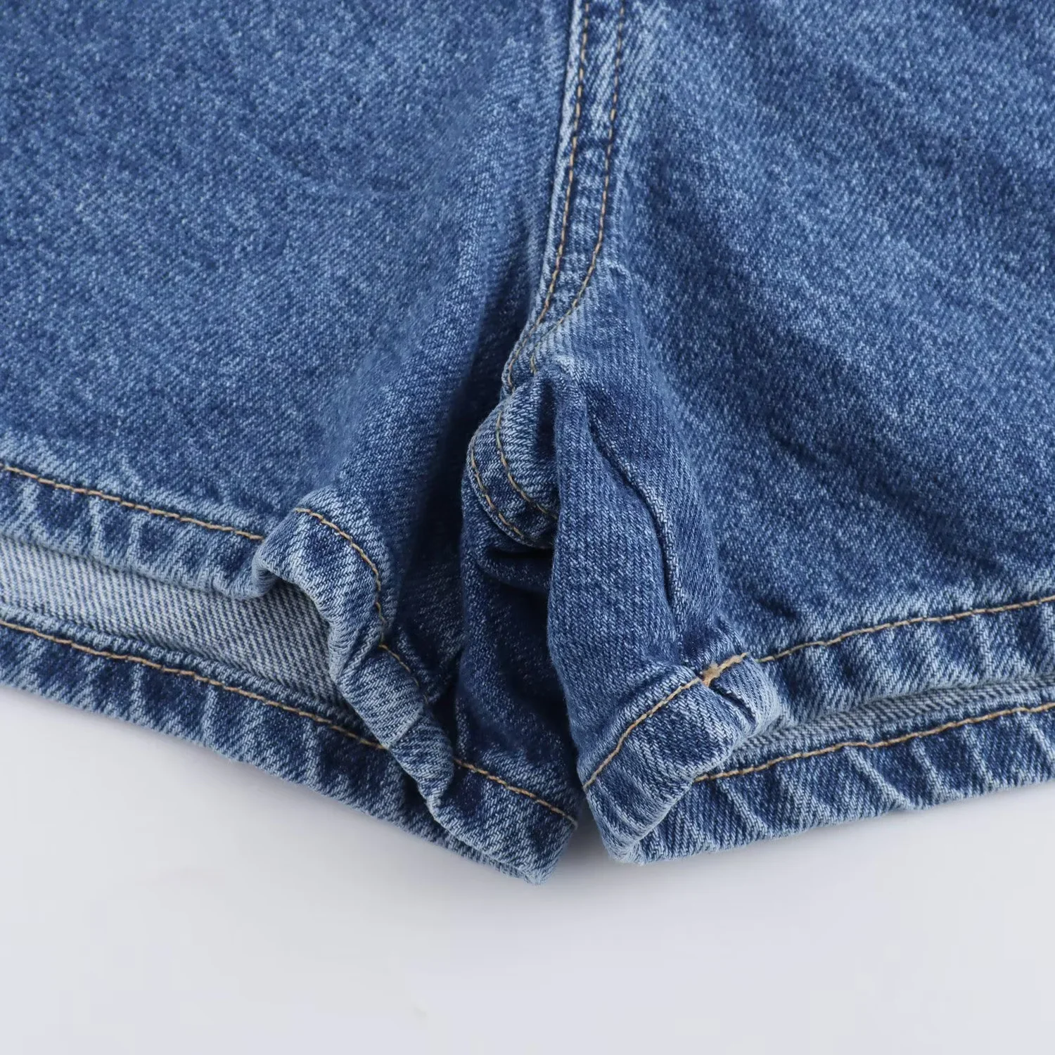 Summer new women's fashion temperament leisure commuter skirt pants versatile mini denim skirt