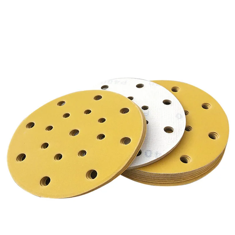 80-600 Grit Hook and Loop amplas Disc 150MM basah & kering amplas 17 lubang
