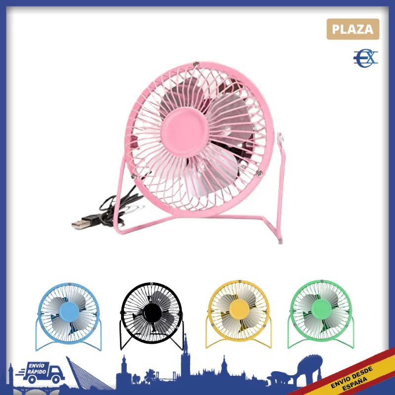 Tafel Ventilator | Usb-aansluiting En Op/Off Knop | 14Cm Diameter | Licht Gewicht