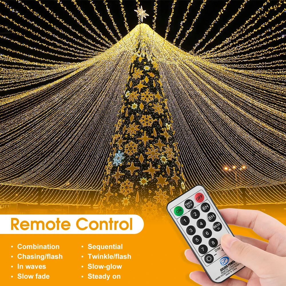 25 m Weihnachten LED Lichterketten 8 Modus Im Freien Wasserdichte Girlande Lichterkette Für Haus Garten Weihnachten Urlaub Party Hochzeit decor – Detail 7