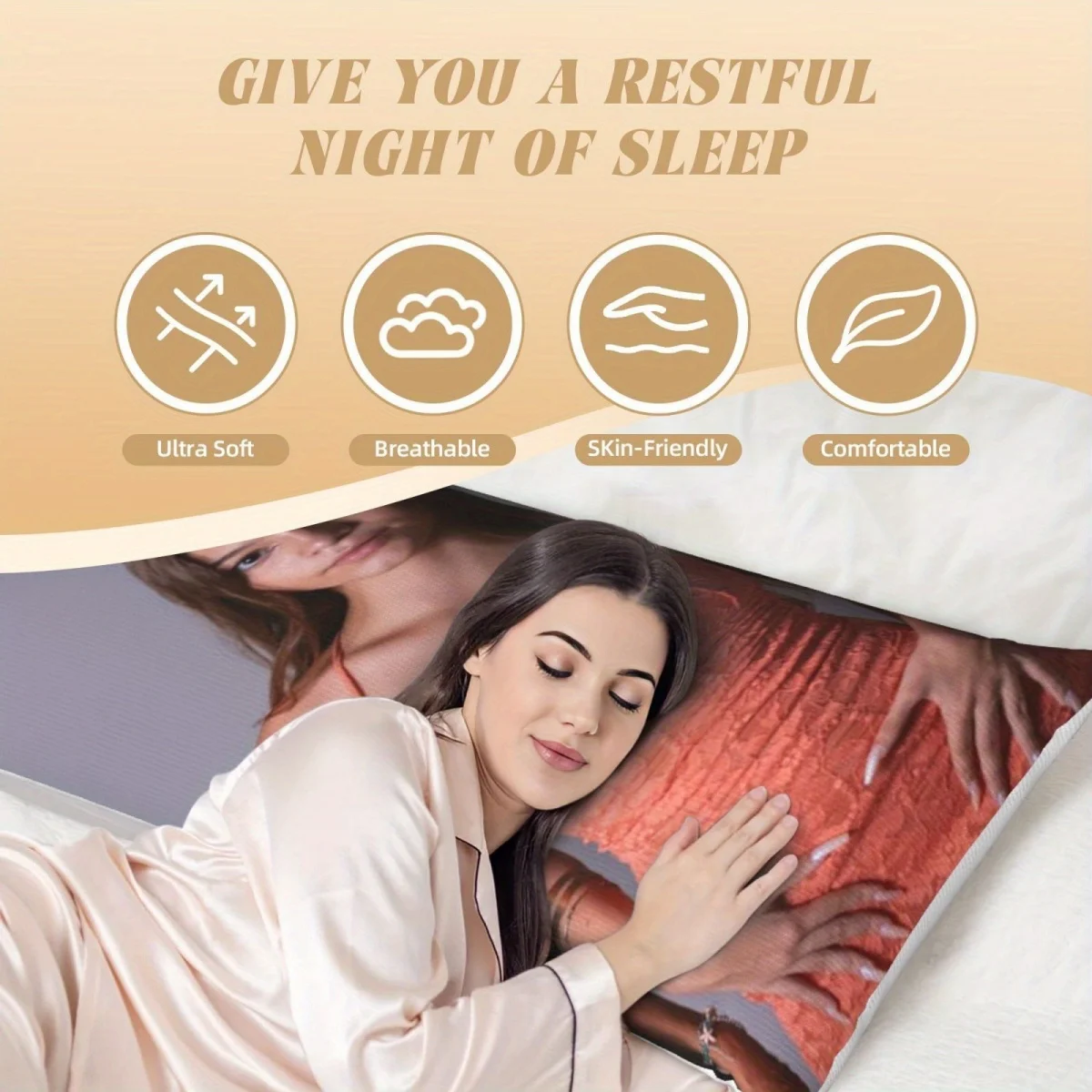 Picture 4: 1 Custom Photo Body Pillowcase – Contemporary Style with a Printed Design; a perfect home Accessory.