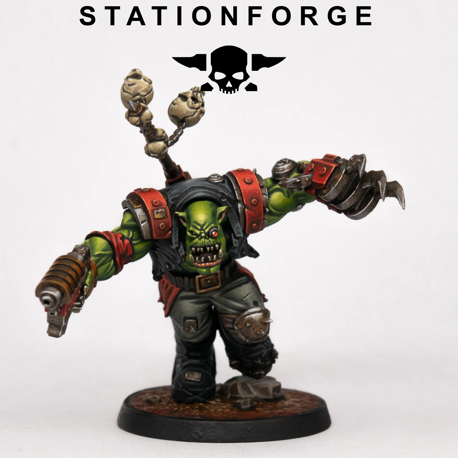 

Orkaz Infantry Model +PDF Painting Guide-Tough resin High detail Miniature-Tabletop Wargame Accessories-Unpainted gray model