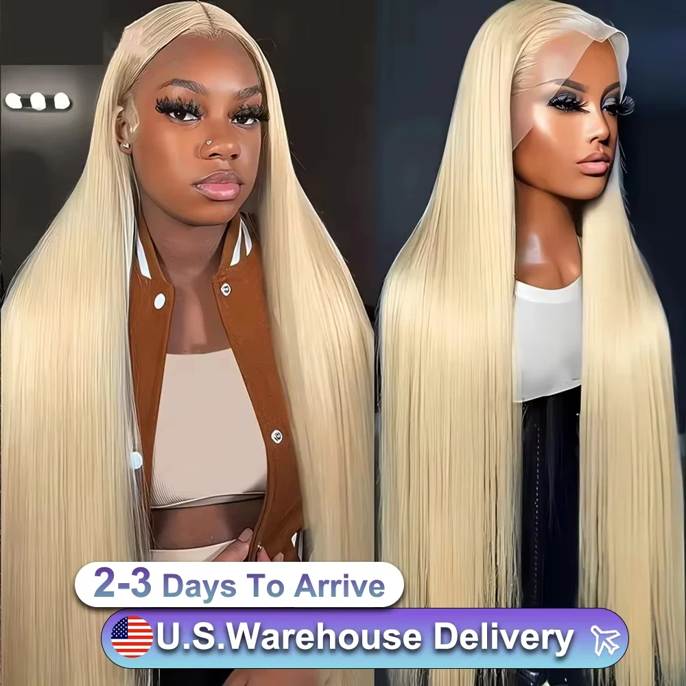

Mossily 30 40 Inch 13x4 Blonde Straight HD Transparent 613 Lace Frontal Wig 13x6 Brazilian 100% Human Hair Wig For Women 250%