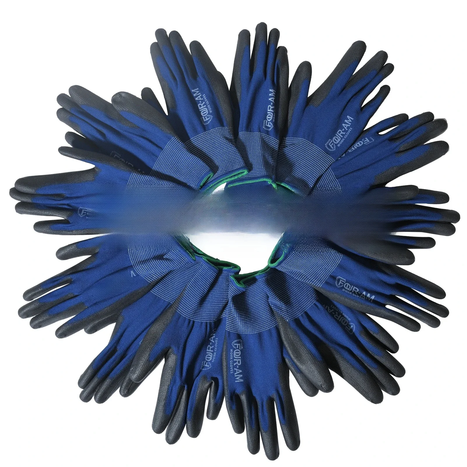 3/12 paar ultradunne PU-gecoate buitenwerkhandschoenen voor heren dames. Nylon ultrazachte lichtgewicht passende handschoen Lichtgewicht montage - afbeelding 2