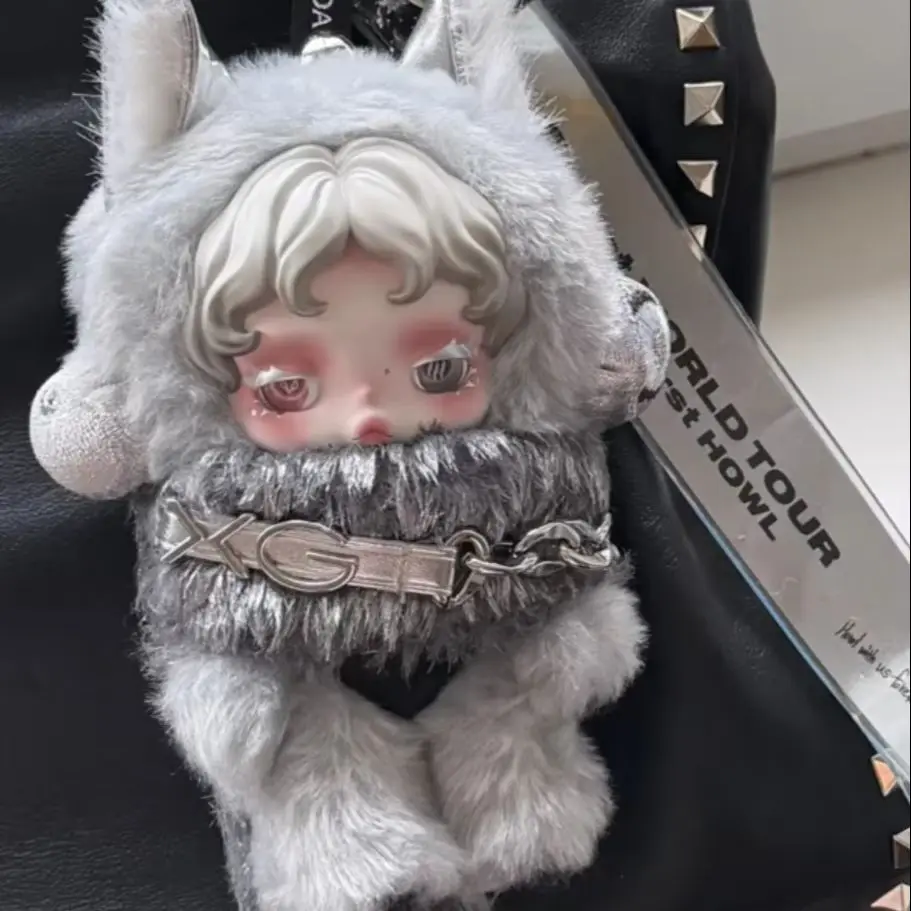 

100% подлинная POP MART SKULLPANDA × XG, эксклюзивная японская оригинальная подтвержденная коллекционная фигурка, украшение для дисплея игрушки без флэш-карты