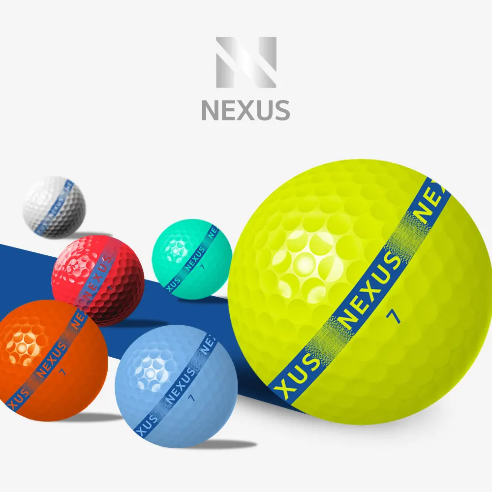 Nexus The Line 2 piece 3 piece golf ball 12 pieces High-reaction distance gift half a half