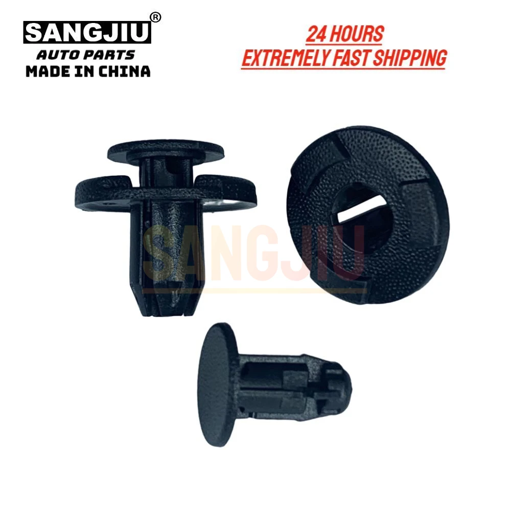 10pc Compatible With For Nissan Mazda Cowl Bumper Fender Air Deflector  Radiator Grille Splash Shield Clip 0155305323 L33X13209